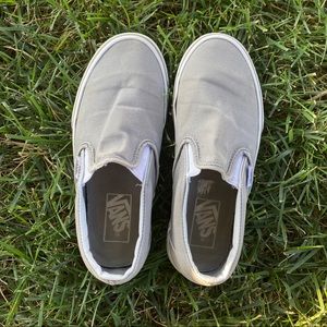 Light Gray slip-on Vans Women’s Size 6